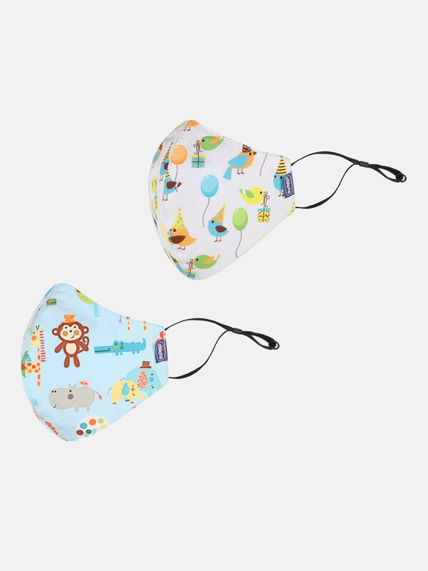 Face Mask (3-6yrs) (2 pcs) Bird Jungle image number null